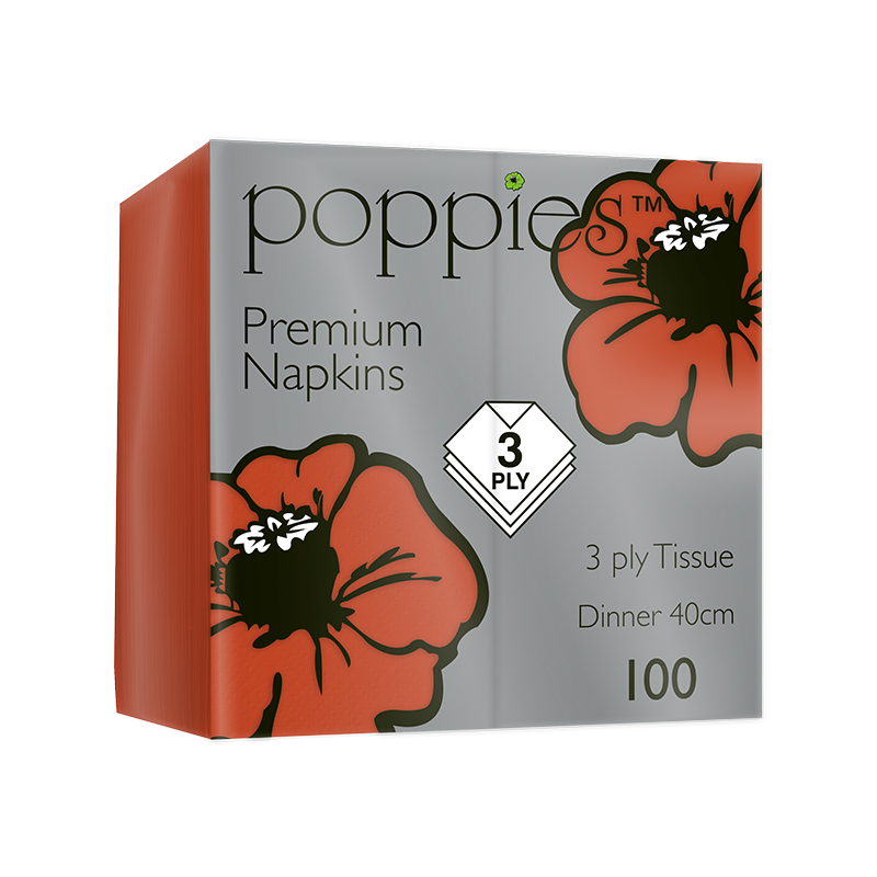 3 Ply 40cm 8-Fold Terracotta Napkin